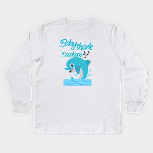 baby shark doo doo doo doo Kids Long Sleeve T-Shirt